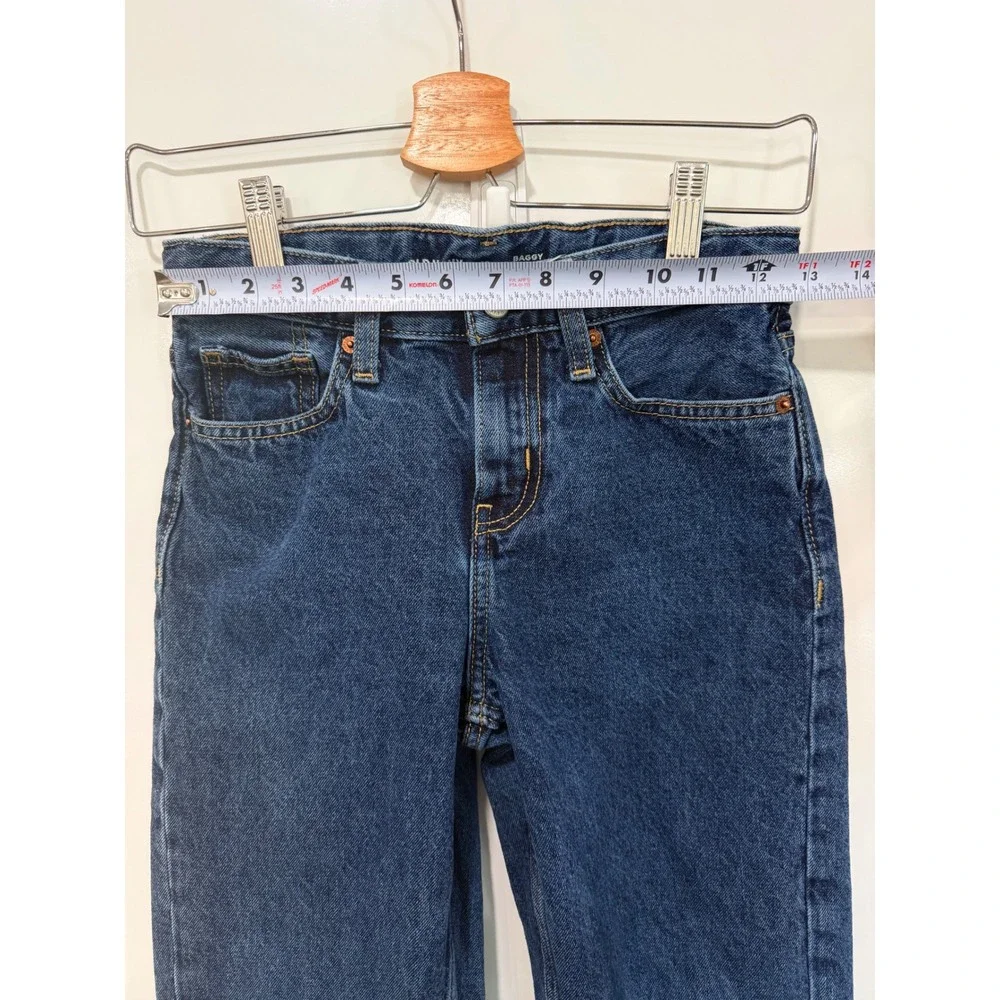 Old Navy Baggy Jeans Size 10 Dark Wash Built-In Tough Denim Pants